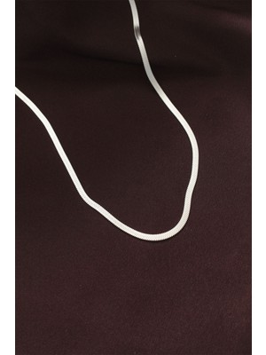 Ayder Timya 316L Çelik Gümüş Renk 60 cm İtalyan Zincir Kolye (Timya/1395) 189650