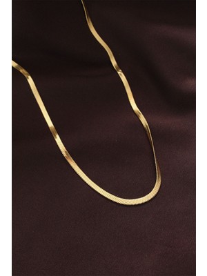 Ayder Timya 316L Çelik Altın Renk 60 cm İtalyan Zincir Kolye (Timya/1395) 189651