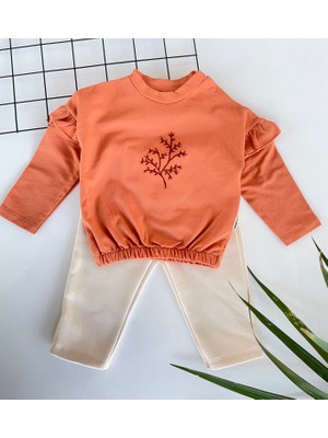 Bebbek Turucu Renk Kız Bebek %100 Pamuk 2'li Takım