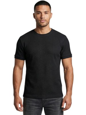 Trender Waffle O Yaka Erkek T-Shirt 2709 Antrasıt