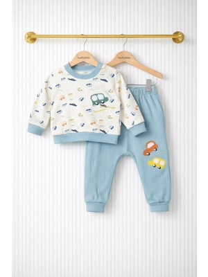 Seabubbles Araba Desenli Erkek Bebek Pijama Takım