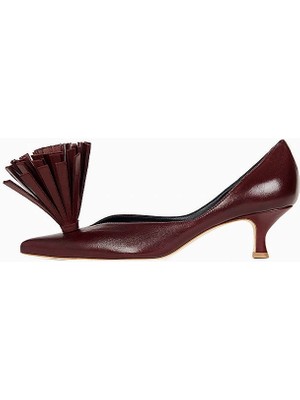 A.w.a.k.e. Mode Lea Kadın Deri Kitten Topuklu Ayakkabı