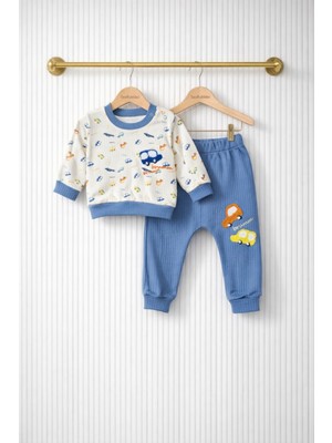 Seabubbles Araba Desenli Erkek Bebek Pijama Takım