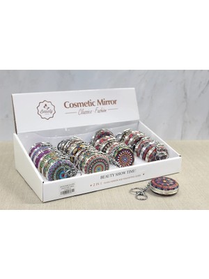 Taşlı El Aynası Anahtarlık ALK3769