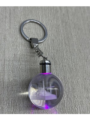 Ledli Sultanahmet Tasarımı Kristal Anahtarlık ALK3804