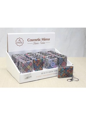 Taşlı El Aynası Anahtarlık ALK3774