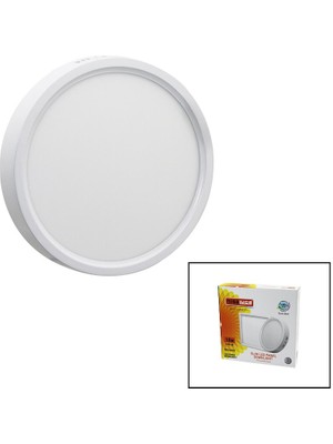 Nisaluce EPL-18SÜ 18W Beyaz Metal Kasa Sıva Üstü Yuvarlak LED Slim Panel 1260LM BEYAZ=6500K 30.000 Saat Ömür (4801)