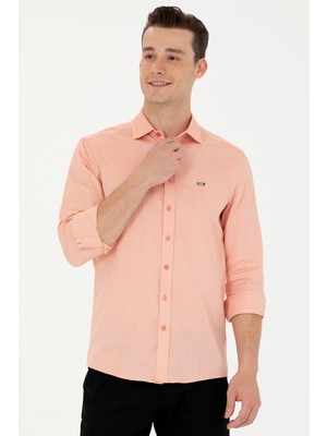 U.s. Polo Assn. Erkek Kiremit Gömlek Basic 50263048-VR031