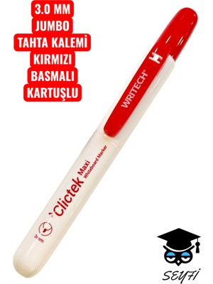 3.0 mm Jumbo Tahta Kalemi Basmalı Değiştirilebilir Kartuşlu Writech Ekstra Kalın Uç