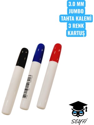 3.0 mm Jumbo Tahta Kalemi Basmalı Değiştirilebilir Kartuşlu Writech Ekstra Kalın Uç