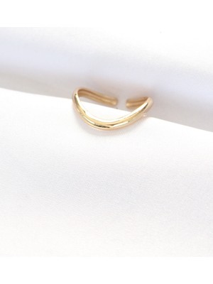 Ayder Timya Yassı Gold Renk Ayarlanabilir Yüzük (Timya/1395) 190327