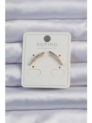 Ayder Timya Xuping Gold Renk Zirkon Taşlı Küpe (Timya/1395) 190984