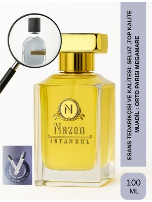 Nazen İstanbul Megamare | Ambroksan - Deniz Yosunu - Limon - Misk | Ferah ve Temiz Intense Edp Erkek Parfüm