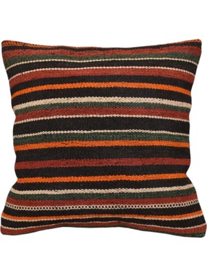 Kilim Antik El Dokuma Dekoratif Kilim Kırlent Yastık Kılıfı 1215 - Yeni - Çok Renkli