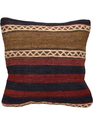 Kilim Antik El Dokuma Dekoratif Kilim Kırlent Yastık Kılıfı 1203 - Yeni - Çok Renkli