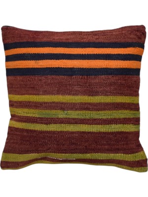 Kilim Antik El Dokuma Dekoratif Kilim Kırlent Yastık Kılıfı 1207 - Yeni - Çok Renkli