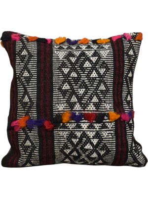Kilim Antik El Dokuma Dekoratif Kilim Kırlent Yastık Kılıfı 1217 - Yeni - Çok Renkli