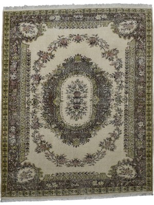 Kilim Antik 6m2 El Dokuma Aubusson Eskitme Yün Salon Halısı 0791 - Vintage - Çok Renkli