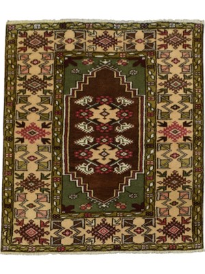 Kilim Antik El Dokuma Karaova Bozalan Muğla Milas Yün Halı 0832 - Yeni - Çok Renkli