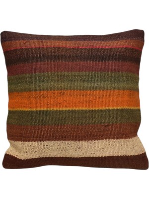 Kilim Antik El Dokuma Dekoratif Kilim Kırlent Yastık Kılıfı 1272 - Yeni - Çok Renkli