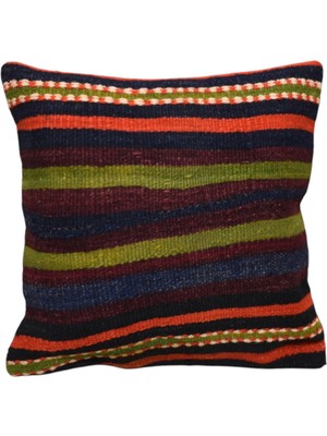 Kilim Antik El Dokuma Dekoratif Kilim Kırlent Yastık Kılıfı 1238 - Yeni - Çok Renkli
