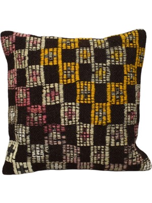 Kilim Antik El Dokuma Dekoratif Kilim Kırlent Yastık Kılıfı 1253 - Yeni - Çok Renkli