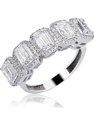 Harem Altın 14 Ayar Altın Baget Beştaş Yüzük HSM10073