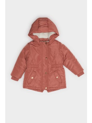 DeFacto Kız Bebek Kapüşonlu Çıtçıtlı Mont A2451A525AU