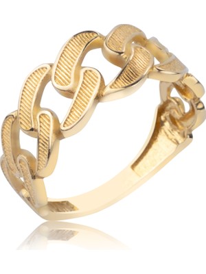 Harem Altın 14 Ayar Zincir Yüzük HSM10029