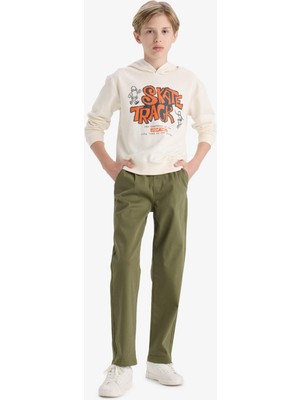 DeFacto Düz Paça Gabardin Pantolon Erkek Çocuk F3762A825WN