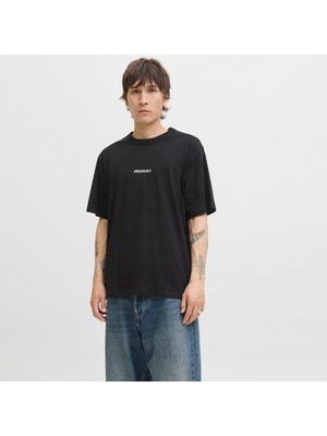 Jack & Jones Erkek Minimal Nakis Islemeli Tisört - Meados