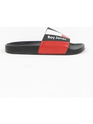 Roy Jones 8300 Unisex Siyah Çift Toka Günlük Terlik
