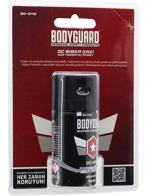 Tuncel Store Bodyguard BG-0140 Bi̇ber Gazi Sprey 40ML Kendi̇ni̇ Amaçli Kullanim (5389)