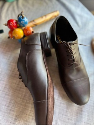 Suna Tango, Salsa, Bacata, Swing, Linda Hop-Solo Cazz Maskaratlı Deri  Erkek Dans Ayakkabısı