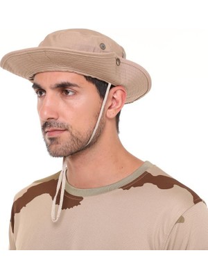 Işik Ticaret Single Sword Katlanabilir Kadın&erkek Yazlık Safari Fötr Şapka