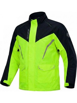 Ebakbak Motosiklet Yağmurluğu Alt Üst Takım Oxford Kumaş Astarlı Yağmurluk Takım Neon