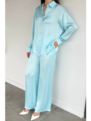 Gülseli Kadın Gömlek Pantolon Ikili Takım P-00019788