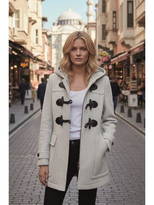 Barbora Şık Kışlık Kadın Kaşmir Kaşe Kaban