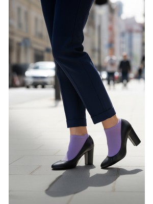 Morvarid %100 Pamuk Birinci Kalite Penye Çorap Seti -Kadın 5'li Patik Çorap Seti