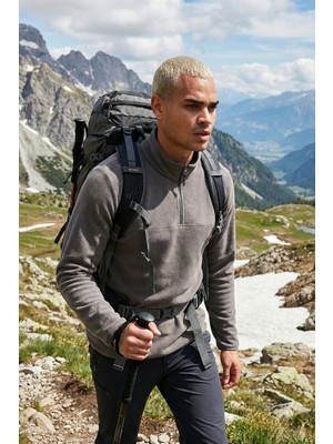 Buratti Regular Fit Anti-Pilling Tüylenme Yapmayan Dik Yaka Kalın Kışlık Şardonlu Polar Erkek POLAR 5896700