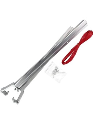 Kare Alüminyum Katlanır Çamaşır Kurutmalığı – Duvara ve Balkona Monte Edilebilir, Paslanmaz Dayanıklı Askı, Katlanabilir Çamaşır Askılığı, Yer Tasarruflu Kurutma Aparatı (Yuvarlak Başlıklı)