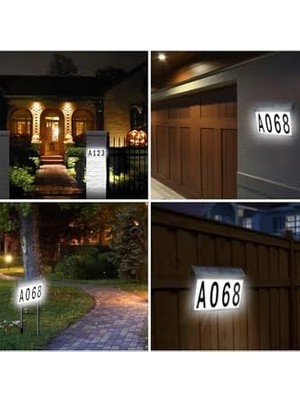 Güneş Enerjili Bahçe Aydınlatması, Duvar Bahçe Işıkları (Kapı Numarası Tabelası)