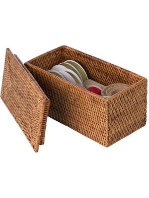 La Jolla Dikdörtgen Kutusu, Bal Kahverengi Tuvalet Kağıdı Saklama Sepeti