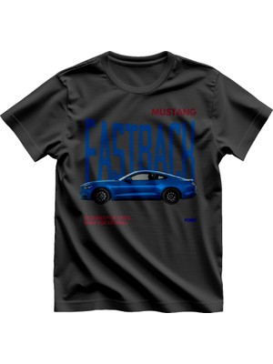 Miba Store Ford Mustang Fastbacktasarımlı Kaliteli Baskılı Tişört