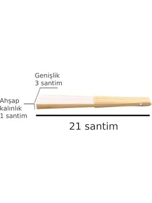 Ahşap Katlanır Yelpaze El Yelpazesi Çok Amaçlı Yelpaze