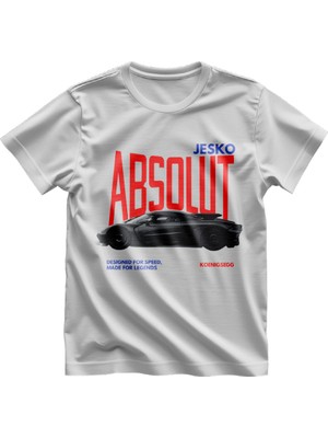 Miba Store Koenigsegg Absolut Jesko Tasarımlı Kaliteli Baskılı Tişört