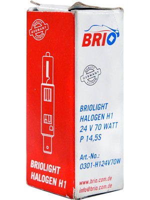 Brio Ampul Halojen H1 24V 70W 64155 2 Li