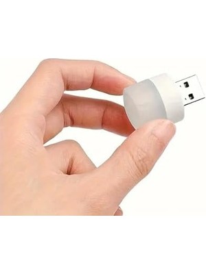 USB LED Küçük Beyaz Işık, USB Mini LED Lamba, Koridor, Tuvalet, Oturma Odası, Çocuk Odası Için Rehber Gece Aydınlatma Işığı (2 Adet)