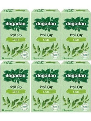 Doğadan Yeşil Çay Sade x 6 Adet
