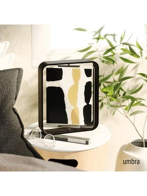 Masa Resim Çerçevesi, Iki Taraflı Resim Çerçevesi, 20 x 25 cm Fotoğraflar Için, Antik Ceviz